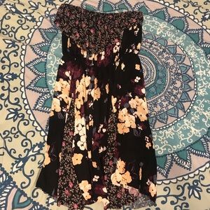 Urban outfitters strapless ruffle dress